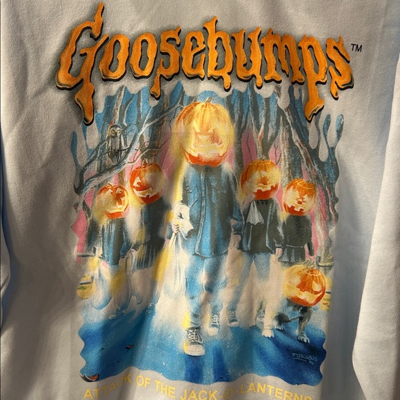 Womens goosebumps blue sweatshirt new - Picture 2 of 5